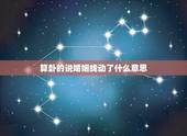 算卦的说婚姻线动了什么意思，算命先生说的动婚是什么意思啊？他说我快动婚