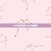 87年属兔男2022年婚姻，87年属兔的2022年桃花运如何