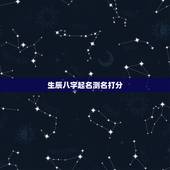 生辰八字起名测名打分，名字测试生辰八字打分？