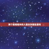 两个属相相冲的人能合伙做生意吗，属相相刑的两个人能一起做生意吗？