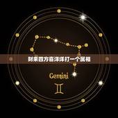 财来四方喜洋洋打一个属相，财来四方喜洋洋打一生肖