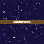 百度属猪的今年多大，属羊的今年多大