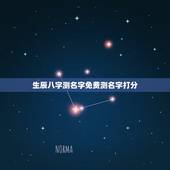 生辰八字测名字免费测名字打分，免费姓名生辰八字测算