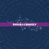 怎样处理小三跟她的孩子，小三生孩子了怎么处理？