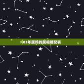 83年属鸡的属相婚配表，83年的属猪和93年的属鸡配吗