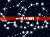 1969属鸡男婚配表，69年属鸡最佳婚配表
