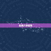 生辰八字起名，生辰八字起名（在线等）