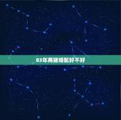 83年两猪婚配好不好，83年2月的猪和83年8月的猪婚配吗