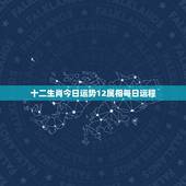十二生肖今日运势12属相每日运程，十二生肖运势查询？