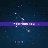 六十甲子纳音掌上速记，六十甲子纳音五行速记法
