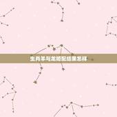 生肖羊与龙婚配结果怎样，属相龙和羊相配吗