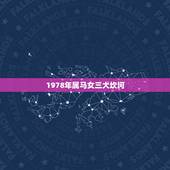 1978年属马女三大坎坷，1978年属马五行什么命