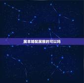 属羊婚配属猴的可以吗，属猴女和属羊男是否可以婚配？