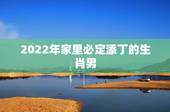 2022年家里必定添丁的生肖男，2021年必离婚生肖男