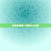 戊戌年是哪一年属什么时候