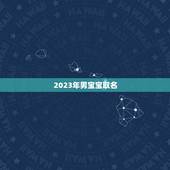 2023年男宝宝取名 男孩子帅气有涵养取名字