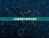 人的属相跟分金有关系吗，人的性格和属相真的有关系吗？