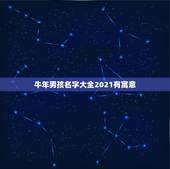 牛年男孩名字大全2021有寓意，2021年属牛男孩名字，适合儒雅大气的