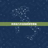 农历这几天出生的命中带金，属猪几点出生大富大贵
