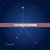 1985年属牛交运时间表，属牛交运那天不让看到什么
