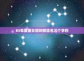 83年属猪女招财微信名三个字的，什么微信名字带来财运