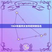 1969年属鸡女吉利招财微信名，属鸡的起什么微信名字好