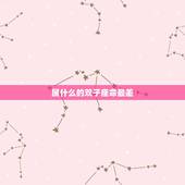 属什么的双子座命最差，双子座什么命