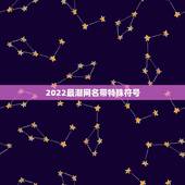 2022最潮网名带特殊符号，2023最火的网名带特殊符号520