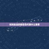 招财走运的微信名代表什么意思，最吉利旺财的微信名起运