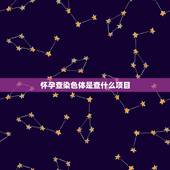怀孕查染色体是查什么项目，孕检染色体检查什么