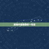 婚姻中最精辟的一句话，女人 爱情 婚姻的经典句子