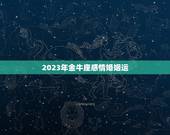 2023年金牛座感情婚姻运