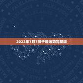 2022年7月7狮子座运势完整版，我是19890806年出生农历7月初
