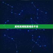 蛇和龙婚配属相合不合，属相是蛇的，和属相是龙的，相配吗？求大神帮助