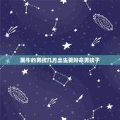 属牛的男孩几月出生更好命男孩子，属牛男孩最富贵的出生时辰