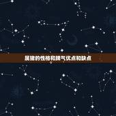 属猪的性格和脾气优点和缺点，1983年的性格