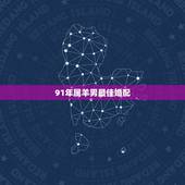 91年属羊男最佳婚配，91年属羊的男的和什么属相最配