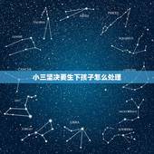 小三坚决要生下孩子怎么处理，怀孕小三执意要生下孩子怎么办