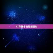 97年属牛的婚姻配对，1997属牛的结婚利月