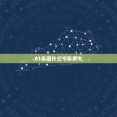 81年属什么今年多大，1981年属多少岁