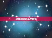 66年属马后半生婚姻，1966年男属马有情人吗