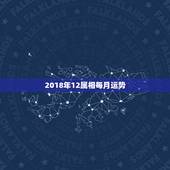 2018年12属相每月运势，请问下2018年十二生肖运程表有什么？