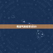 有运气的名字2023，又顺利又有财气的名字有哪些？
