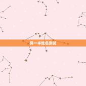 另一半姓名测试，测试你的另一半姓名杨小平