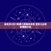 起名字2021免费八字起名女孩 女孩儿比较软萌的小名