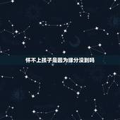 怀不上孩子是因为缘分没到吗，假如怀不上孩子挽回这段婚姻有没有希望？