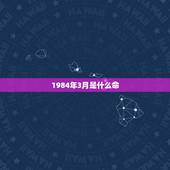 1984年3月是什么命，1984年3月是什么命