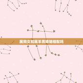 属狗女和属羊男婚姻相配吗，属狗女和属羊男的婚配
