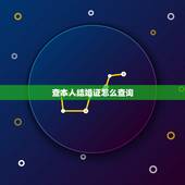 查本人结婚证怎么查询，结婚证哪里可以查的到