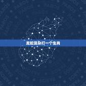 龙蛇混杂打一个生肖，龙蛇混杂难分清猜一生肖